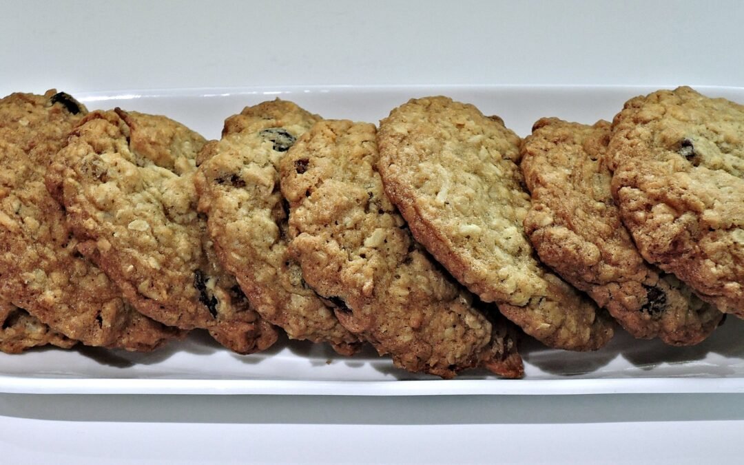 Galletas de avenas con pasas